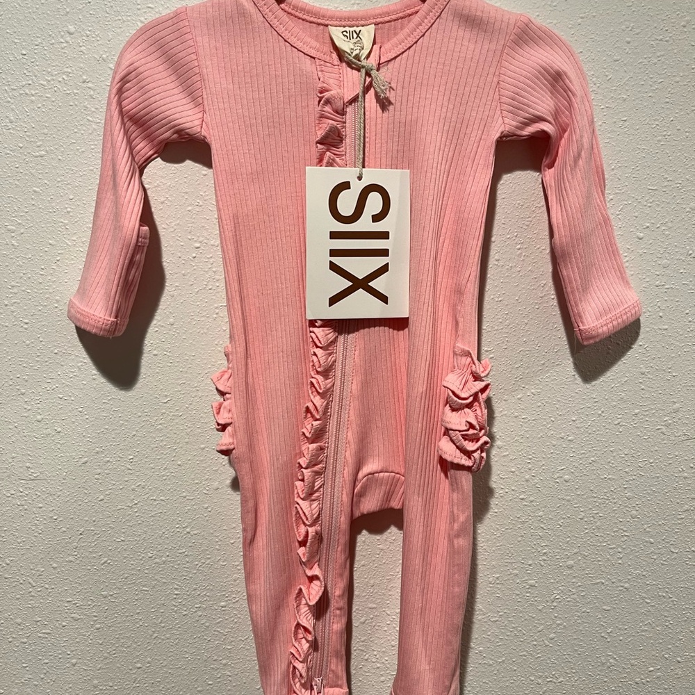 Pink SIIX ruffle butt One Piece
